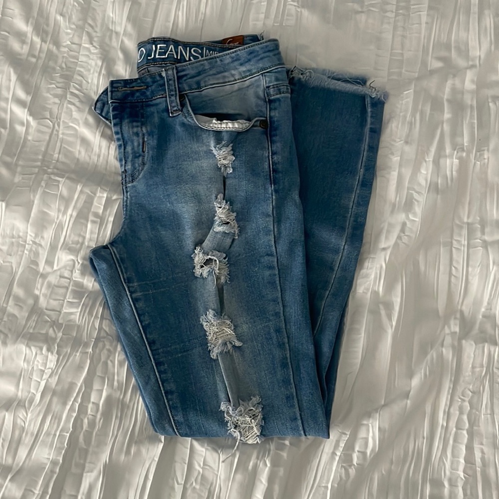 Juniors denim skinny jeans